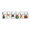 Christmas Glass Charms 6 Pack