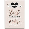 Anniv Partner Typographic Design Greeting Card