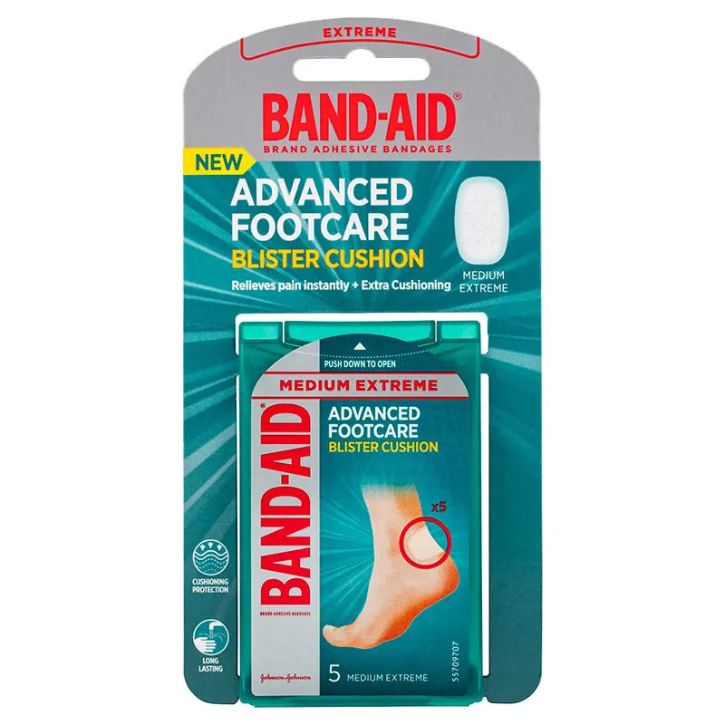 Band-Aid Advanced Footcare Blister Cushion Medium Extreme 5 Pack