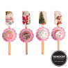 Christmas Spatula with 4 Cupcake Cups Set - Sold Separately