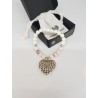 BANKSI SOFT AND SWEET GRANDE Zebra Jasper and White Lava Stone bracelet