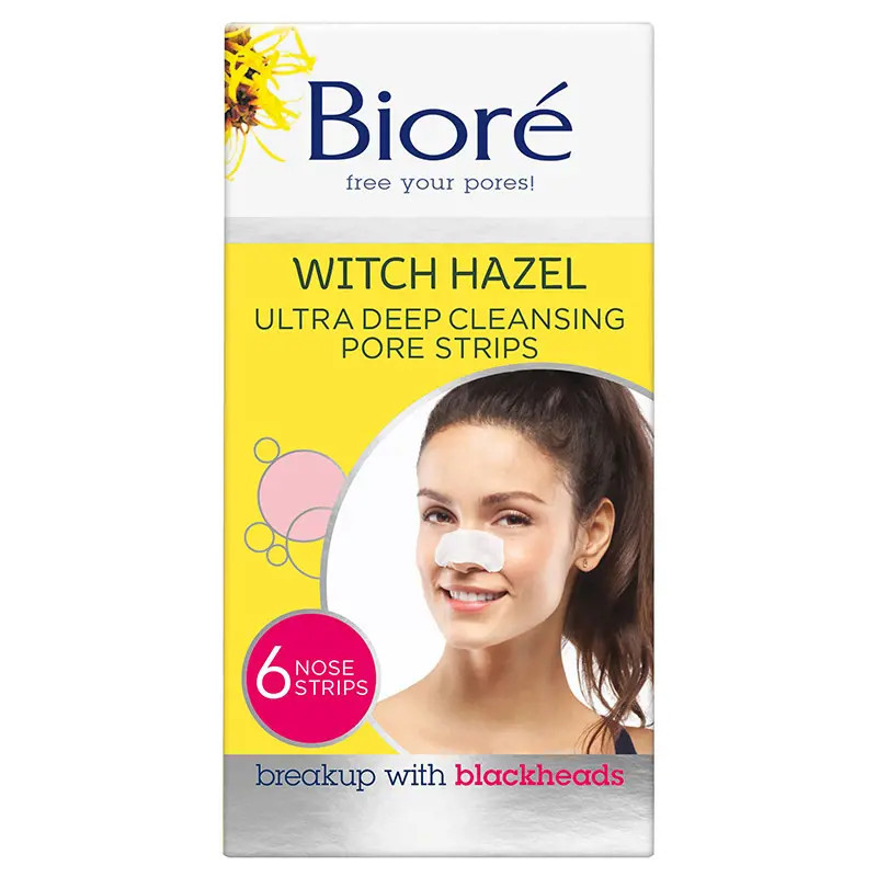 Biore Witch Hazel Ultra Deep Cleansing Pore Strips 6 Pack