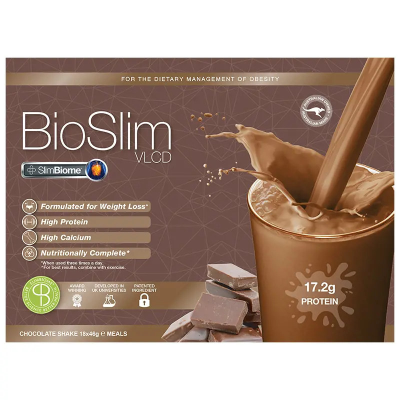 BioSlim VLCD Chocolate Shake 18 x 46g