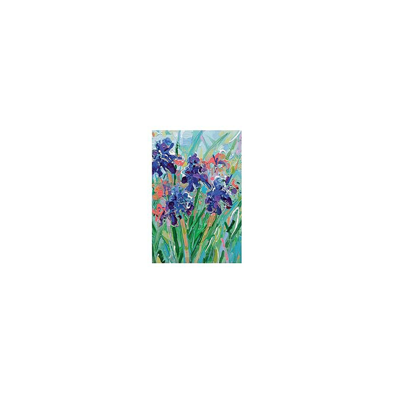 Blue Irises by Joseph Villanueva Greeting Card Australian Fine Art