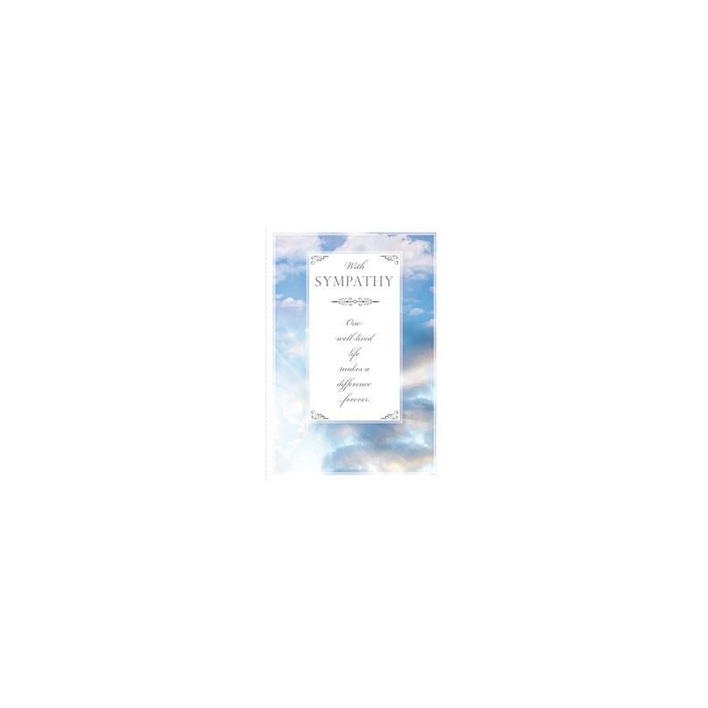 Blue Sky and Clouds around text Greeting Card
