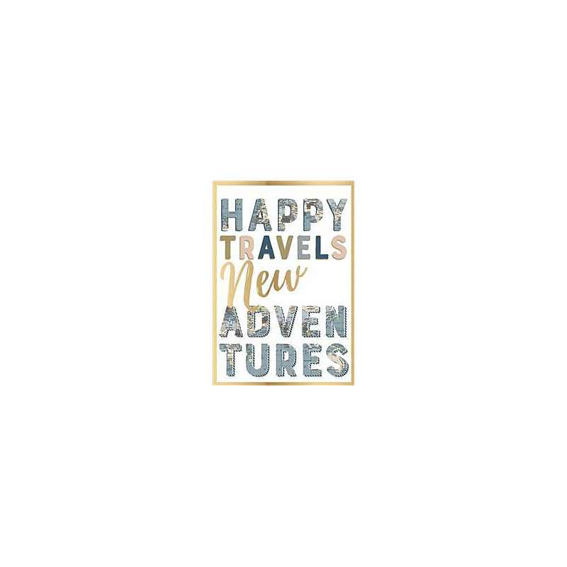 Bon Voyage Happy Travels New Adventures Greeting Card