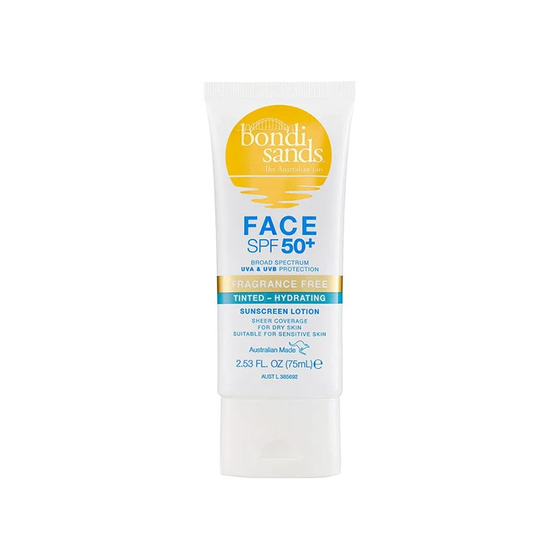 Bondi Sands SPF 50+ Fragrance Free Hydrating Tinted Face Lotion 75ml