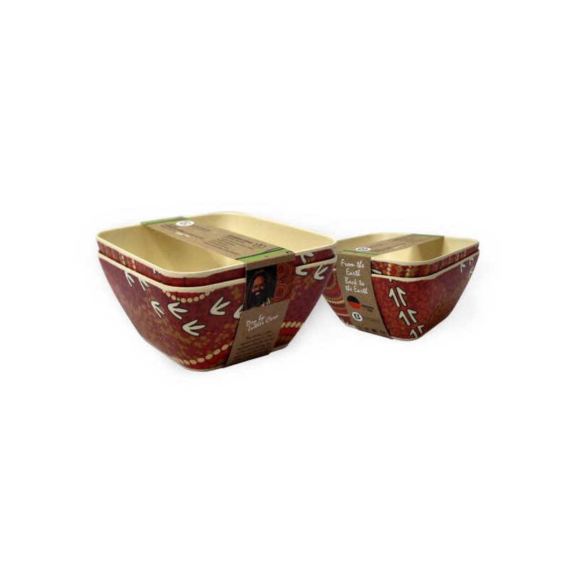 BOWLS, BAMBOO ENVIROWARE SET OF 2 LUTHER CORA DRY