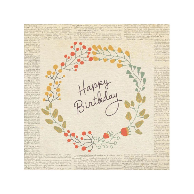 Card - Bella Vintage - 100mm x 100mm