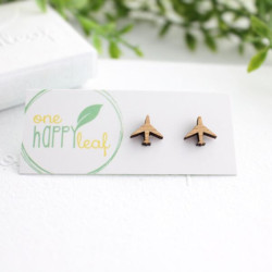 Aeroplane stud earrings