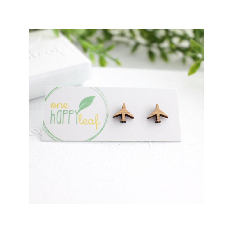 Aeroplane stud earrings