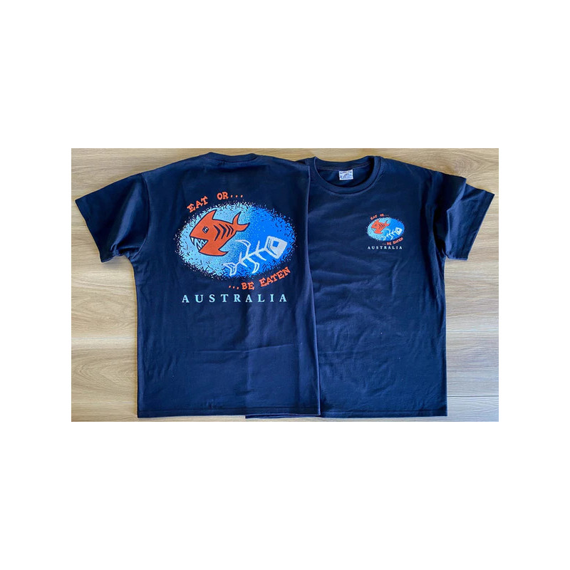 AIE Be Eaten - Adult T-shirt Navy Blue