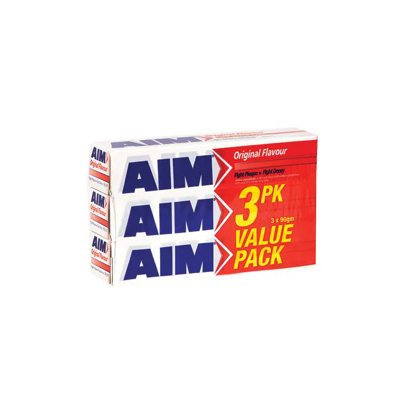 Aim Value 3 Pack Original Toothpaste (3 x 90g)