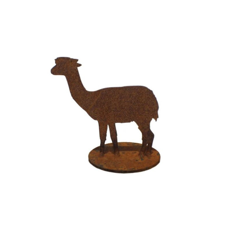 Alpaca Stand Garden Art