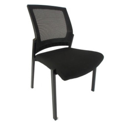 ARAGON Mesh Back Arms Stacking Visitor Chair