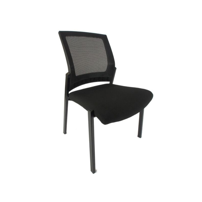 ARAGON Mesh Back Arms Stacking Visitor Chair