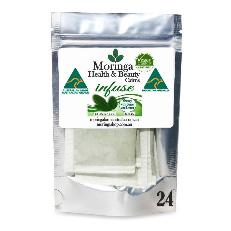 Australian Moringa Tea Bags - Moringa Leaf with Ginger & Lemon
