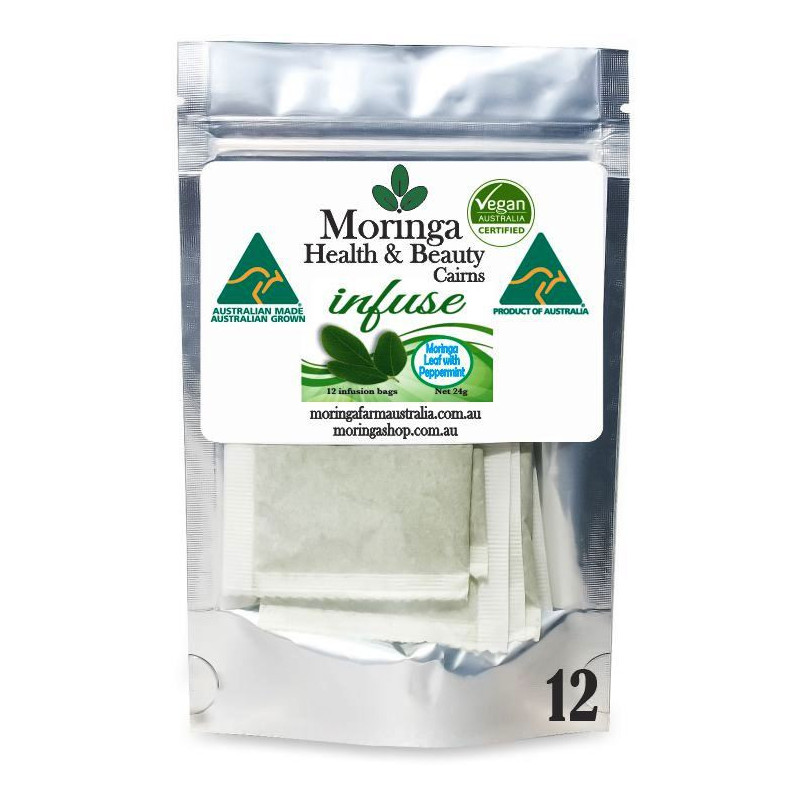 Australian Moringa Tea Bags - Moringa Leaf with Peppermint