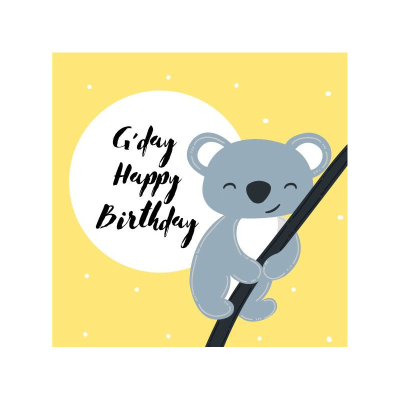 Card - Cute Animals - 100mm x 100mm