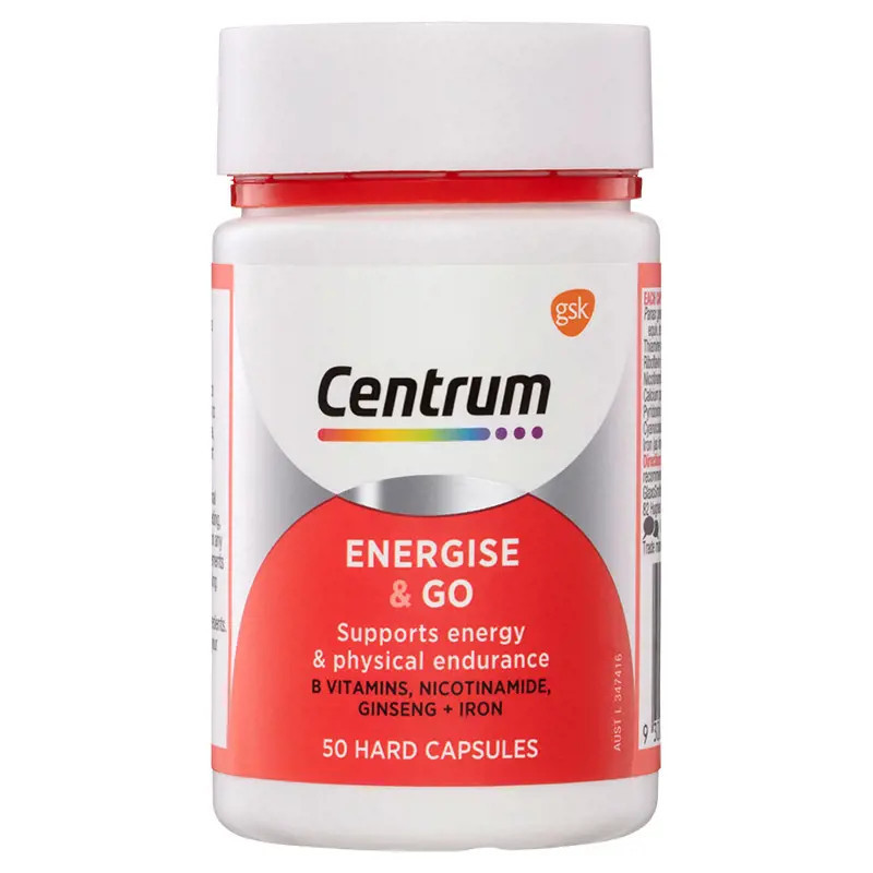 Centrum Energise & Go 50 Capsules