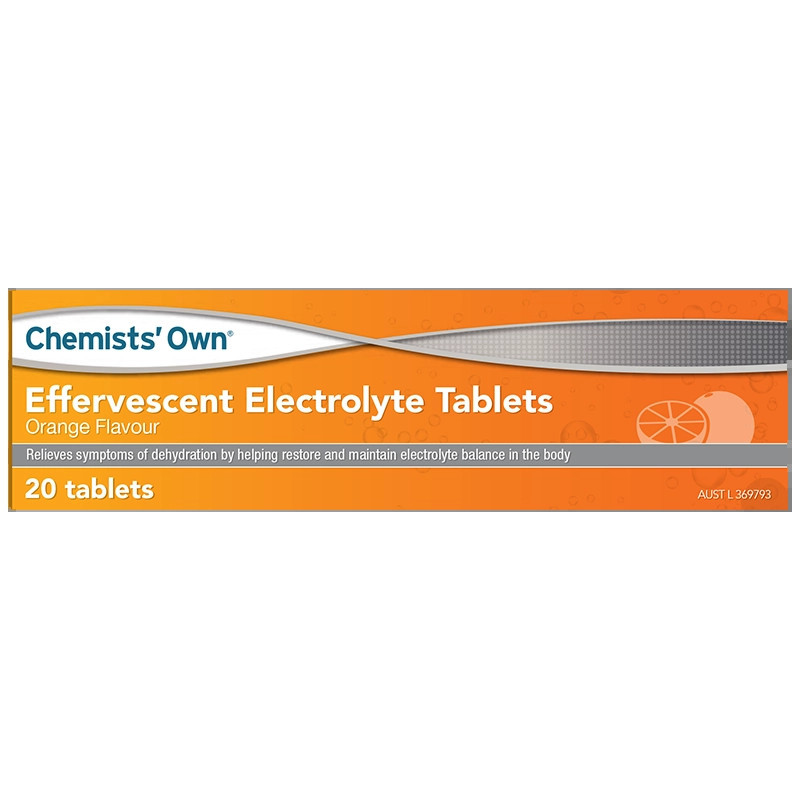 Chemists' Own Effervescent Electrolyte Orange 20 Tablets