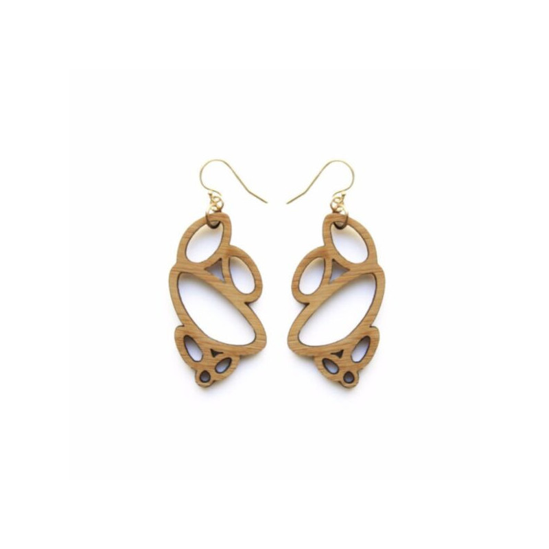 'Dew drops' dangle earrings