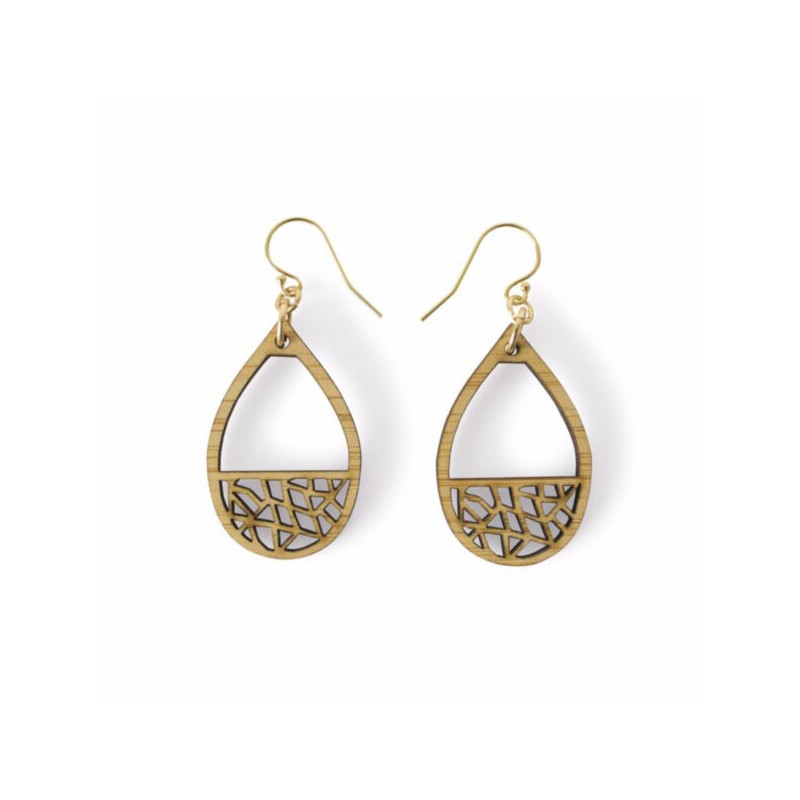 'Tear drop' dangle earrings
