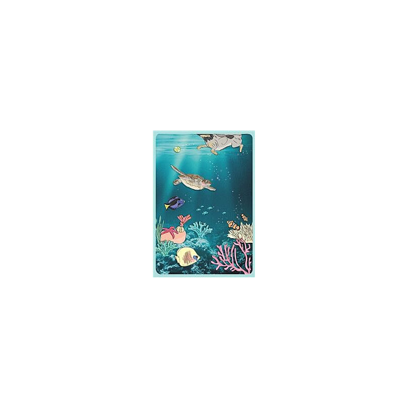 A Doggy Paddle in the Sea Greeting Card Our Aussie Way