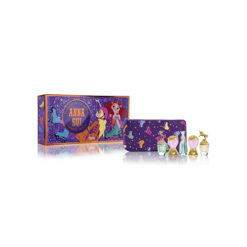 Anna Sui Miniature Coffret 5 Piece Set with Pouch