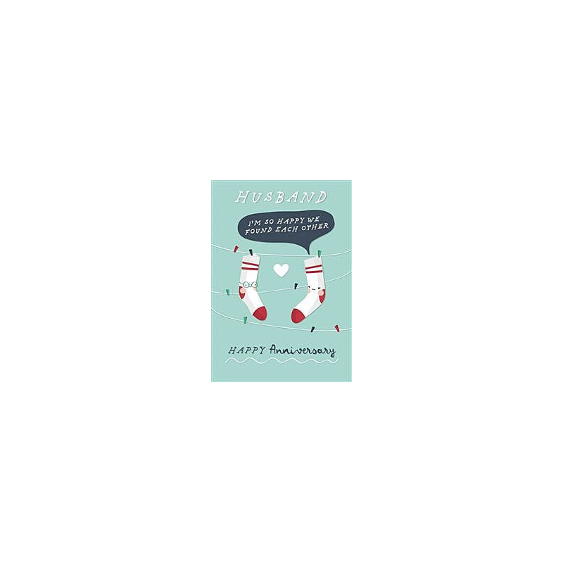 Anniv Husband So Happy We Found Each Other Greeting Card