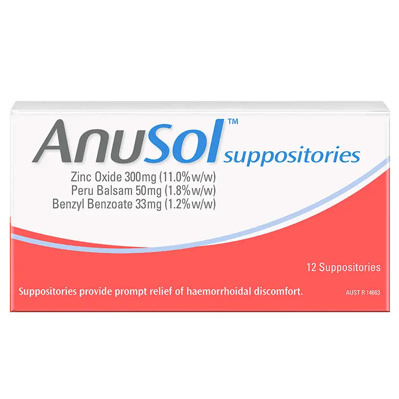 Anusol Suppositories 12 Pack