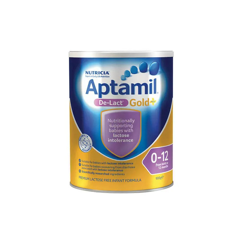 Aptamil Gold+ De-Lact Infant Formula From Birth To 12 Months 900g