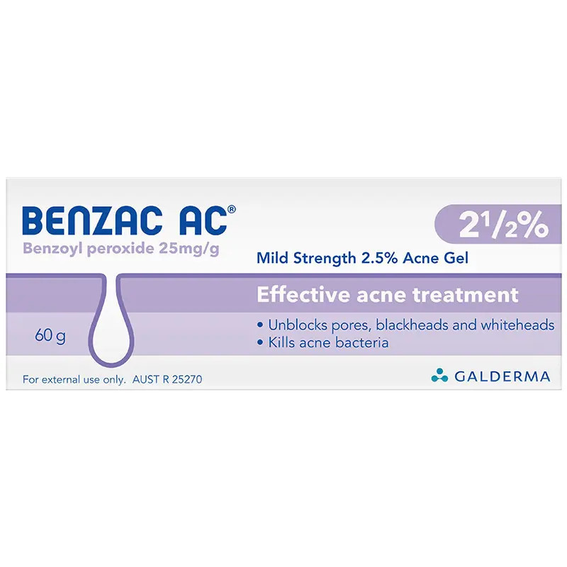 Benzac Acne Gel 2.5% 60g