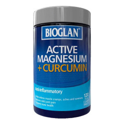 Bioglan Active Magnesium + Curcumin 120 Capsules