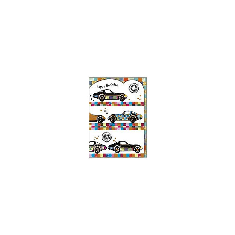 Cars Greeting Card Mosaic