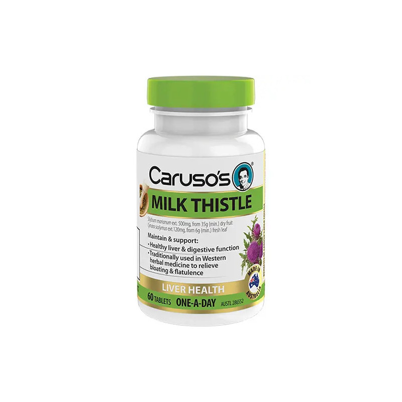 Caruso's Natural Health Milk Thistle One A Day 60 Tablets