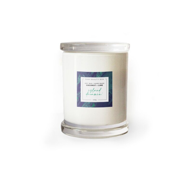 Coconut + Lime Hand Poured Soy Aromatherapy Candle