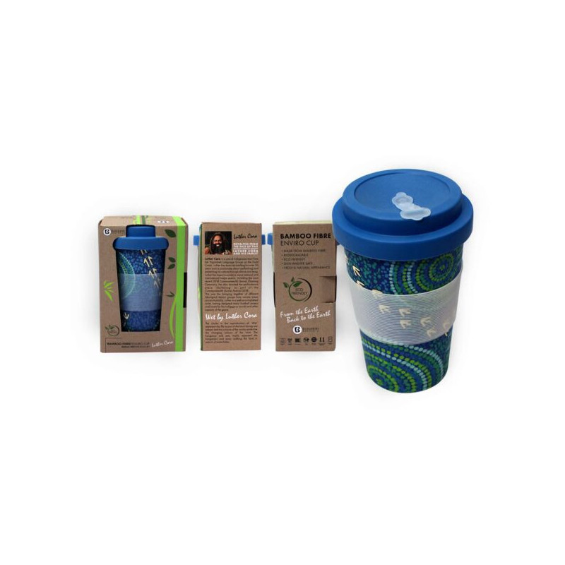 COFFEE CUP, BAMBOO ENVIROWARE LUTHER CORA WET