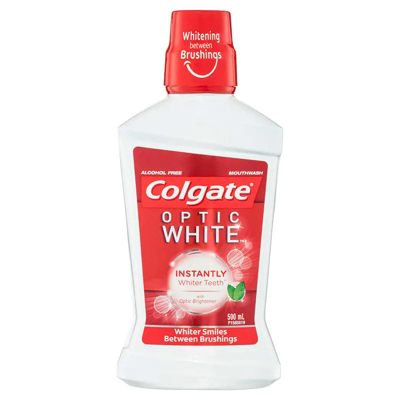 Colgate Optic White Mouthwash Sparkling Fresh Mint 500ml