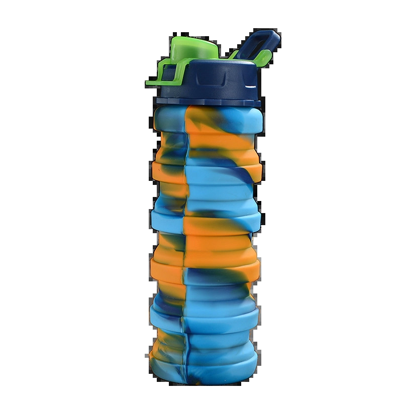 Collapsible Silicone Wattle Bottle- Flip Lid