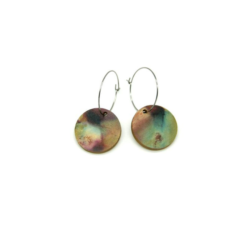 25 Round Flight Reversible Earrings