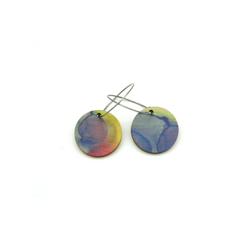 25 Round Sky Reversible Earrings