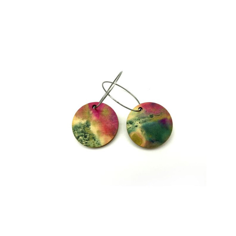 25 Round Spring Reversible Earrings