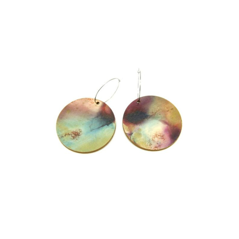 45 Round Flight Reversible Earrings