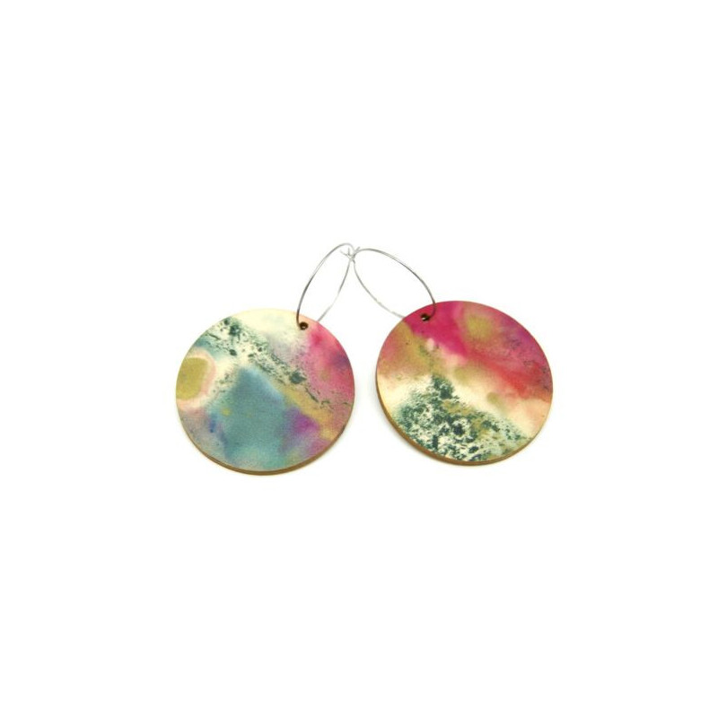 45 Round Spring Reversible Earrings