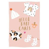 Baby Girl Hello Baby Cakes Greeting Card