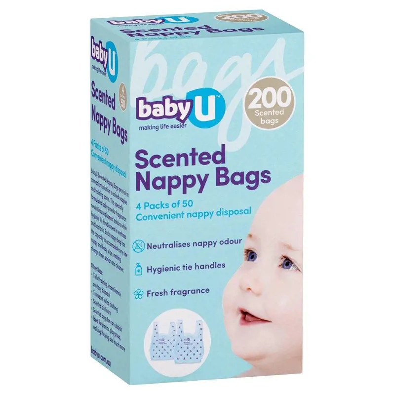 babyU Nappy Bags 200 Pack