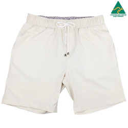 Bahamas Cotton/Linen Fawn Short - Cream
