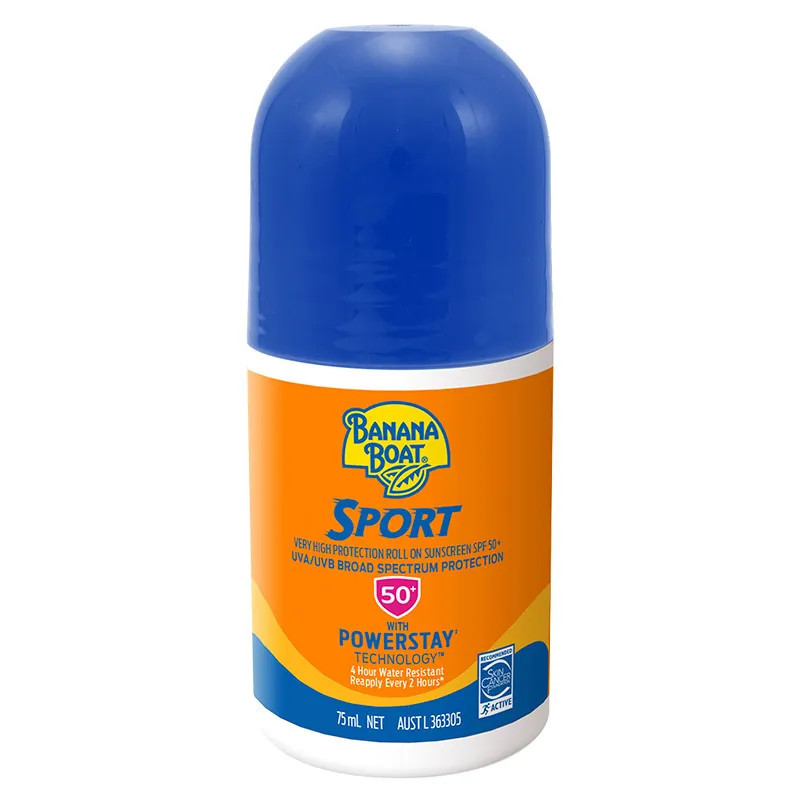 Banana Boat Sport Roll-On Sunscreen SPF50+ 75ml