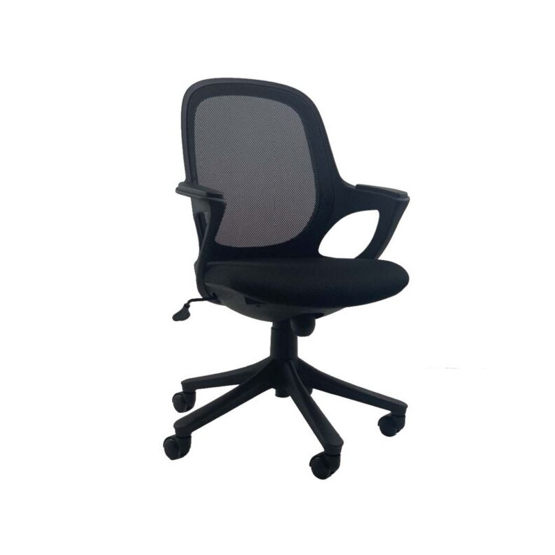 BARKER Midnight Black Mesh Office Task Chair Excellent Posture Support